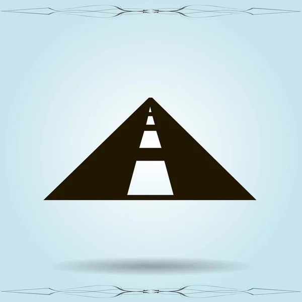 Ilustração do ícone da estrada — Vetor de Stock