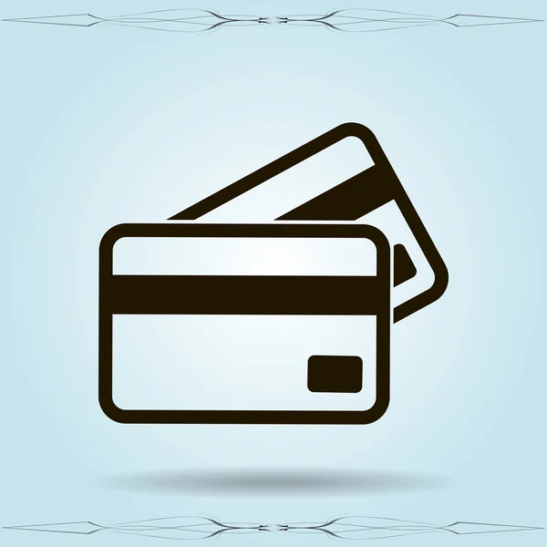 Εικονογράφηση εικονίδιο πιστωτικές κάρτες — Διανυσματικό Αρχείο