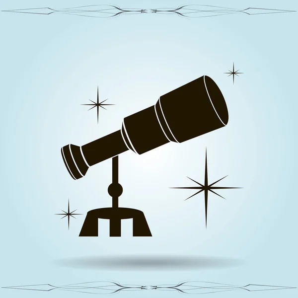 Telescope icon illustration — Stock Vector