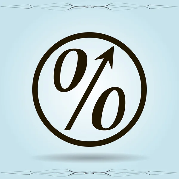 Percent symbol  icon — Stock Vector