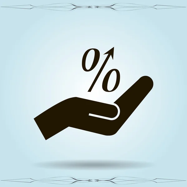 Percent symbol  illustration. — Stock Vector