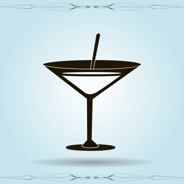 Cocktail pictogram illustratie — Stockvector