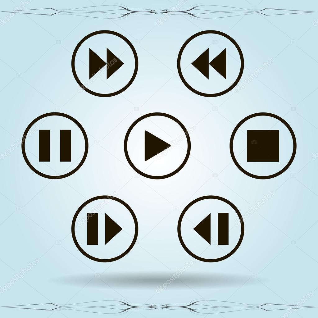 media player control buttons