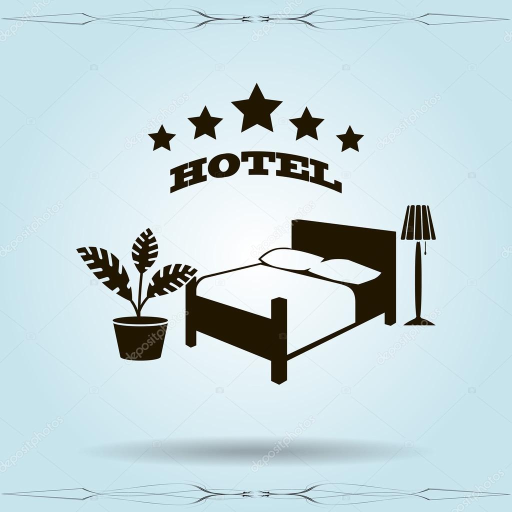 illustration of the sign of the hotel