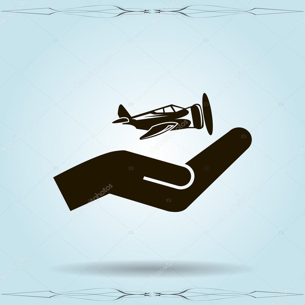 plane  icon  illustration