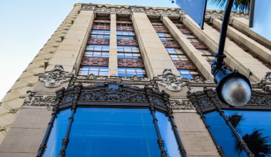 Bina cephe Ghirardelli Soda çeşme ve çikolata Hollywood Blvd, Los Angeles, Ca alışveriş