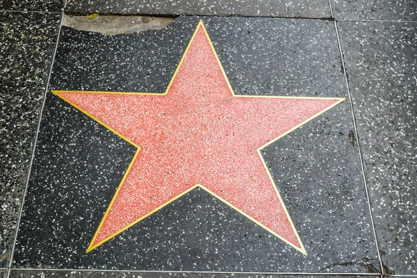 Hollywood Walk of Fame, leer ohne Namen — Stockfoto