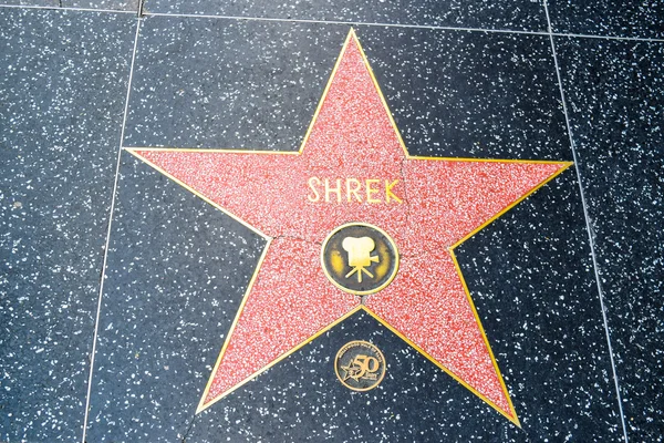 Hollywood Walk of Fame Shrek — Stock Photo, Image