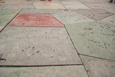 El Izi Ve Signaturetcl Çin Tiyatrosu Los Angeles Hollywood Walk of Fame bir sinema