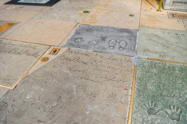 El Izi Ve Signaturetcl Çin Tiyatrosu Los Angeles Hollywood Walk of Fame bir sinema
