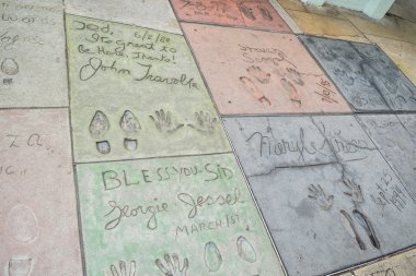 El Izi Ve Signaturetcl Çin Tiyatrosu Los Angeles Hollywood Walk of Fame bir sinema