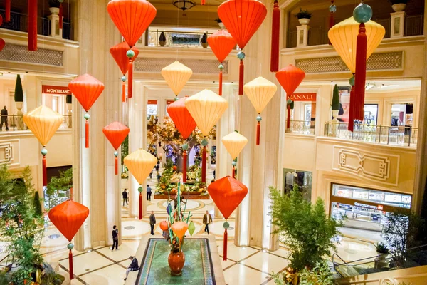 Lampadario cinese lanterne — Foto Stock