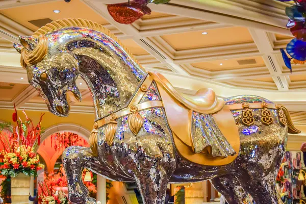 Crystal Horse at Bellagio — Stock Photo, Image