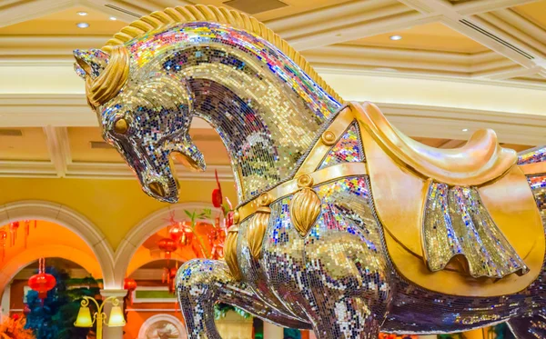 Cavallo di cristallo a Bellagio — Foto Stock