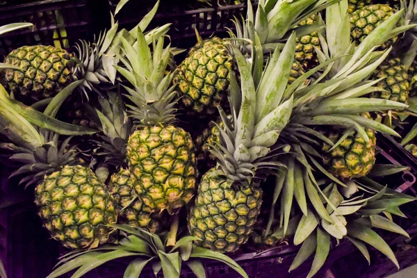 Pineapple fruit background — Stock Photo, Image