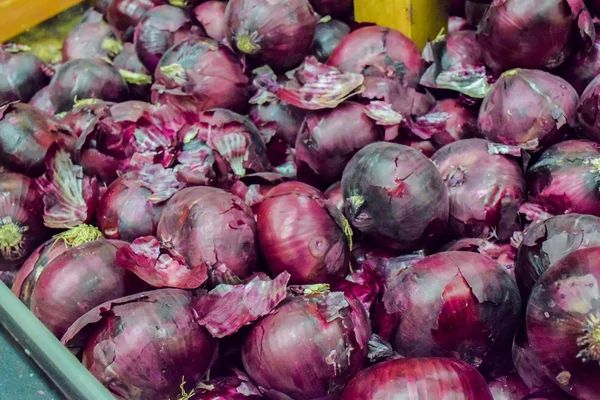 Red Onions Background — Stock Photo, Image