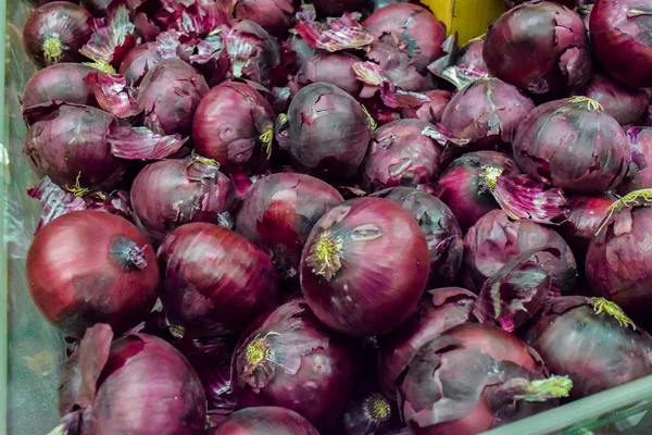 Red Onions Background — Stock Photo, Image