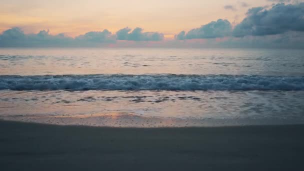 Spiaggia Tropicale Deserta All Alba — Video Stock