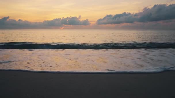 Spiaggia Tropicale Deserta All Alba — Video Stock