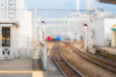 Tren istasyonunun arka plan