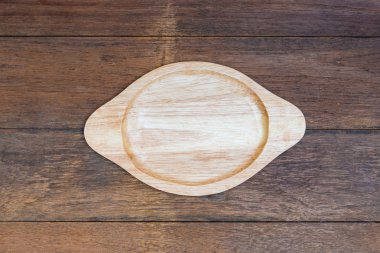 boş ahşap tabak