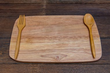 boş ahşap tabak