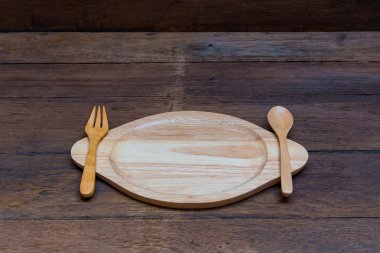 boş ahşap tabak