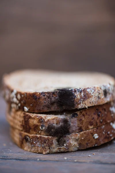 Hongos en el pan caducado — Foto de Stock