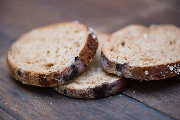 Hongos en el pan caducado — Foto de Stock