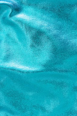 Kırışıklık Akuamarin kumaş