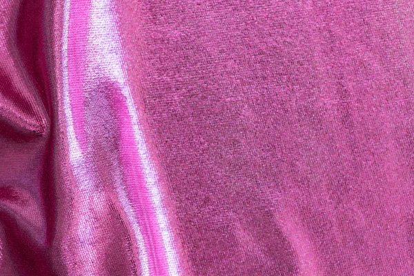 Tecido rosa rugas — Fotografia de Stock