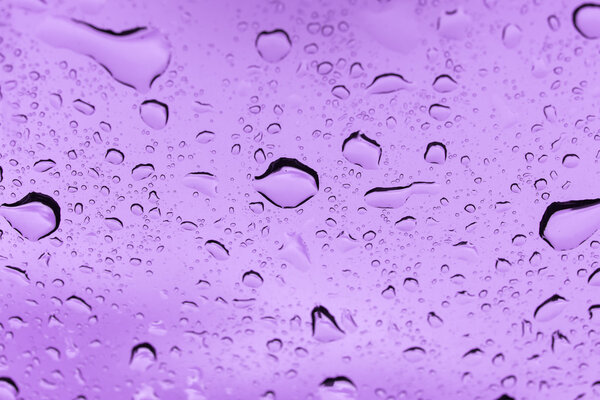 Rain rop on glass