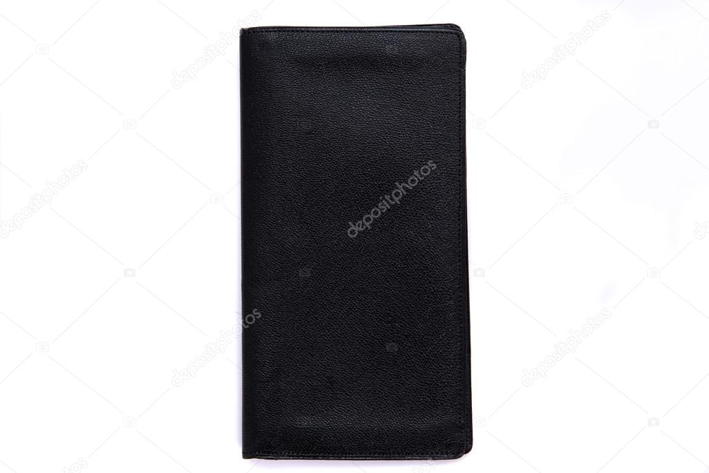 Leather wallet isolated