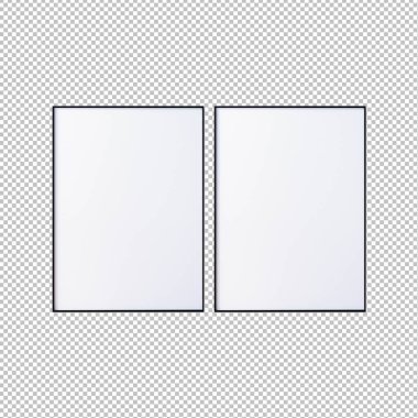 2 Çerçeve png arkaplan, 3d oluşturma izole.