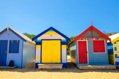 Renkli sahil evi Brighton Beach