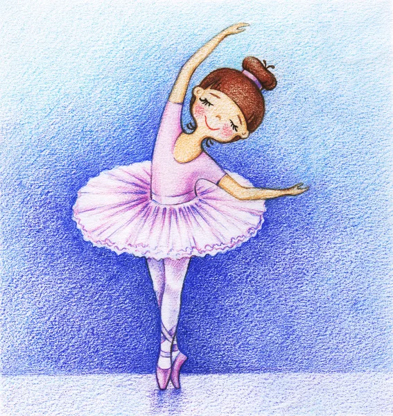 Piccola ballerina di balletto — Foto Stock