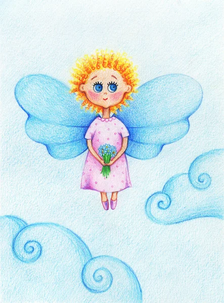Little beautiful angel — Stock Photo, Image