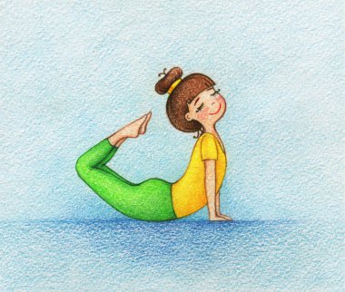Yoga yapan kız.