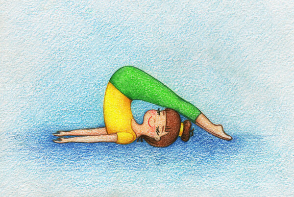 girl doing yoga