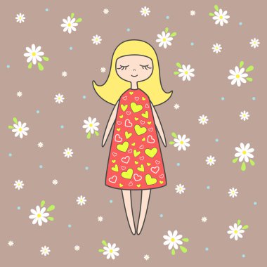 Güzel bebek vektör çizim 