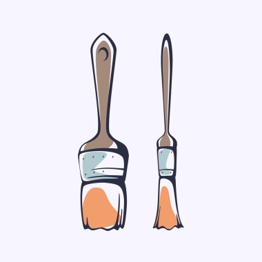 Boya fırçaları unsuru vektör