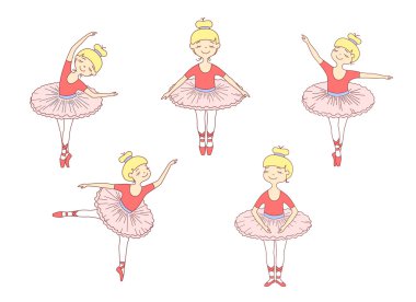 Beş küçük bale dansçıları kümesi