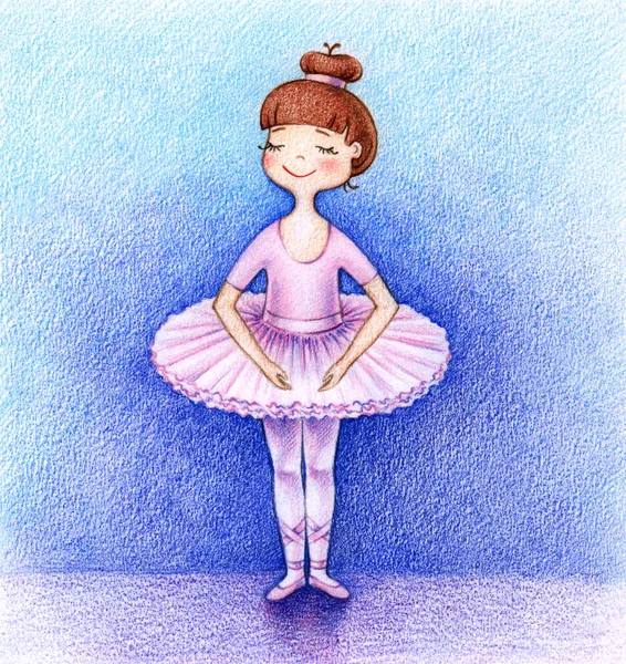 Piccola ballerina di balletto — Foto Stock