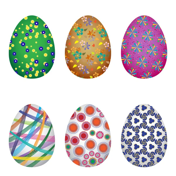Huevos coloridos de Pascua — Archivo Imágenes Vectoriales