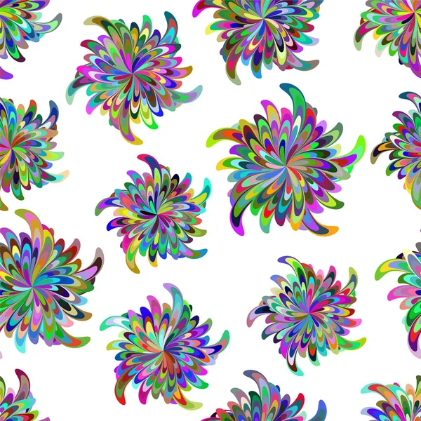 Modèle sans couture avec des fleurs stylisées. — Image vectorielle