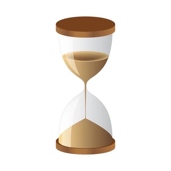 Hourglass sand clock — Stock Vector