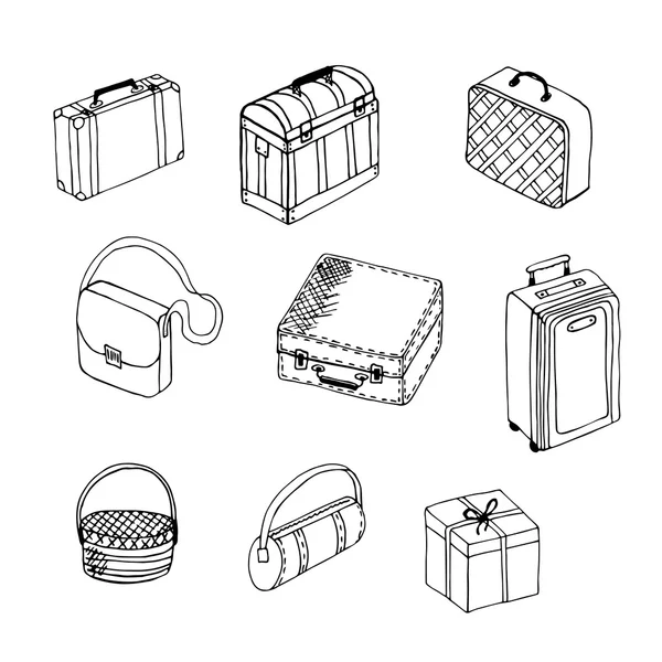 bavul beyaz zemin üzerine