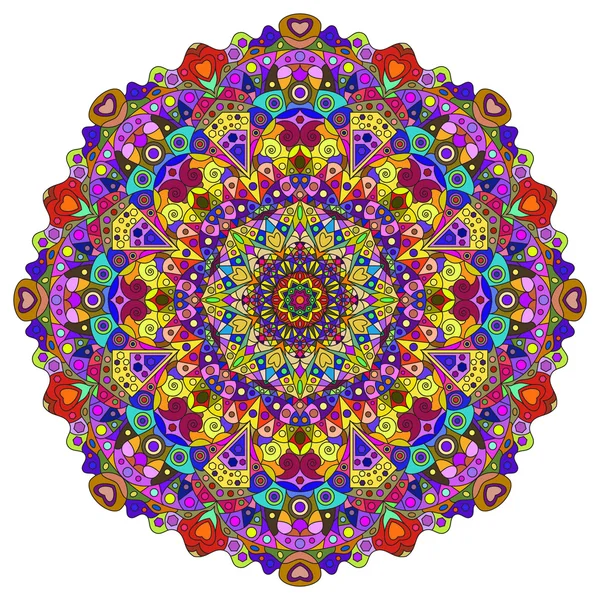 Mandala polychrome — Image vectorielle
