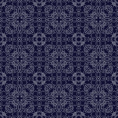 Ortaçağ çiçek seamless modeli.