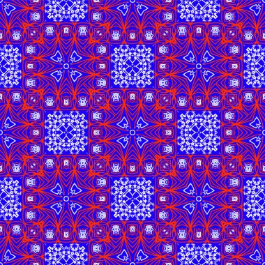 Dikişsiz etnik vektör yazdırma düzeni.